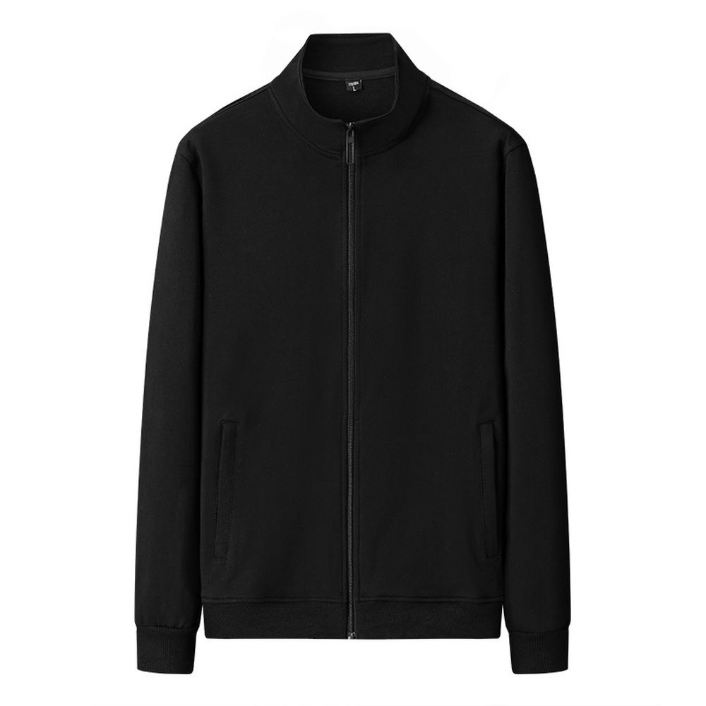 Men's Jacket Stand Collar Coat Casual Sweatshirt Jacket